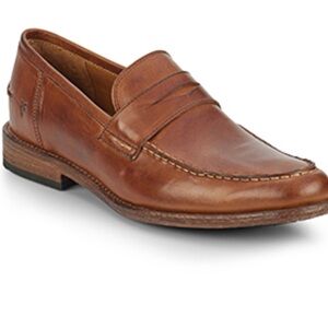 Frye Tan Leather Slip-On Loafers